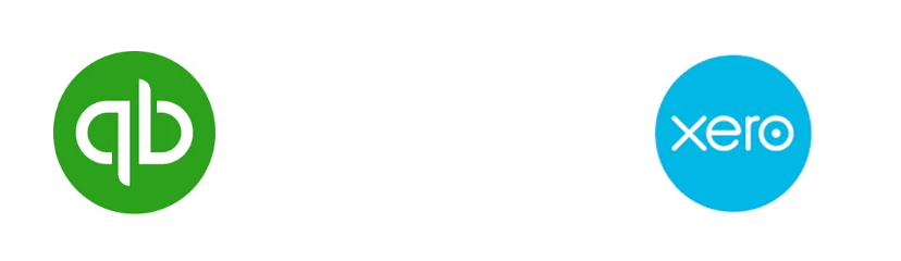 QuickBooks and Xero Software Logos